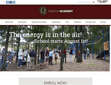 Tablet Screenshot of macademy.org